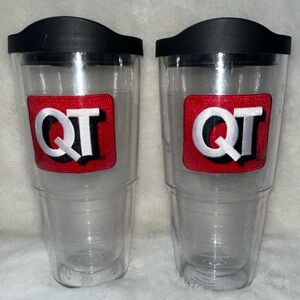 Quik Trip Tervis Tumbler QT Folds Honor Foundation Insulated Cup Black Lid 24oz